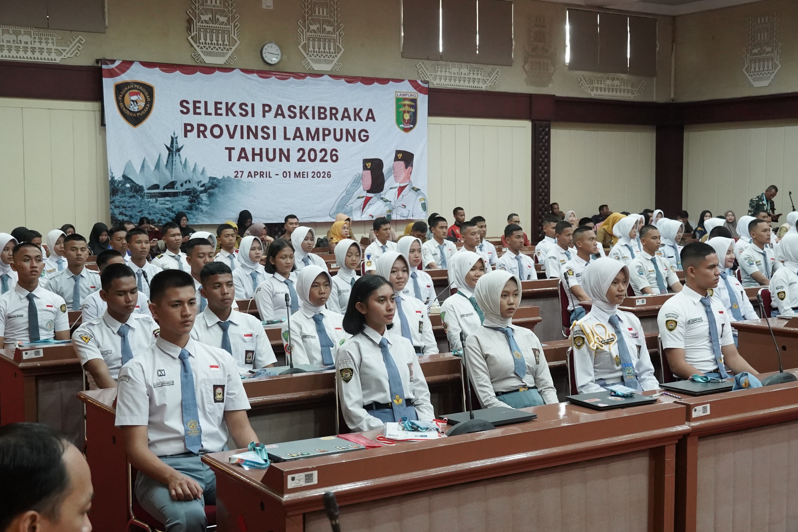 Seleksi Paskibraka Lampung 2026 Resmi Dimulai, 90 Putra-Putri Terbaik Ikuti Tahapan